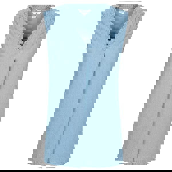 Mountain Warehouse Womens/Ladies Tuscany Chambray Sleeveless Shirt - Light Blue - 