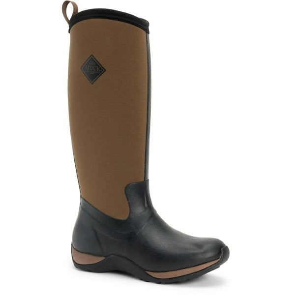 Muck Boots Arctic Adventure Pull On  Women's Wellington Boots in Black/Tan