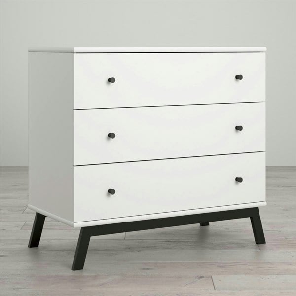Dorel Home Rowan Valley 3 DRW Dresser White/Black