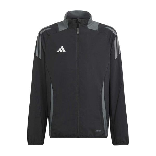 Adidas Childrens/Kids Tiro 24 Raglan Track Jacket - Black/Dark Grey - 
