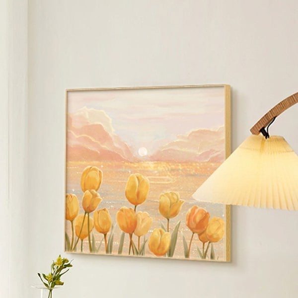 Healing Style Bedroom Mural Wall Art, Rectangle-Ritconcept-Rit Concept