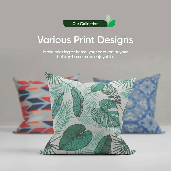 Gardenwize Pack of 2 Succulent Cushion Covers