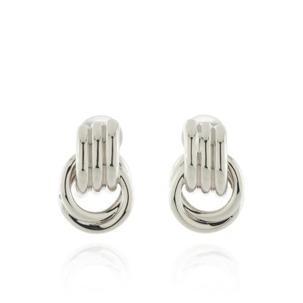 Cachet London Grace Silver Clip-On Earrings