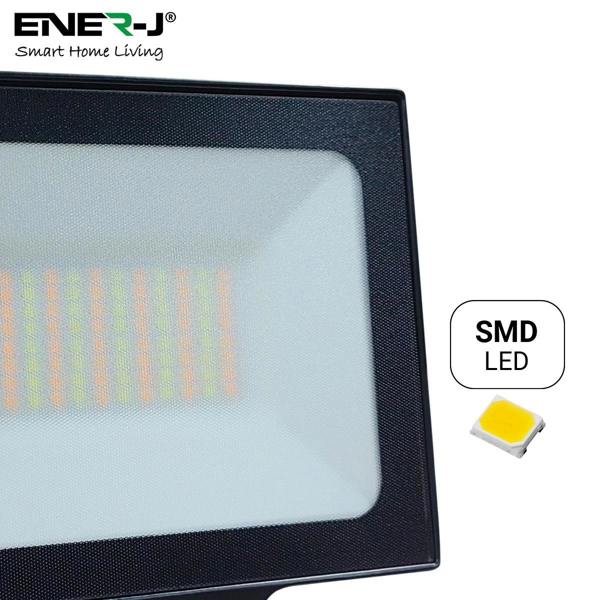 ENER-J 50W LED Floodlights With CCT Switchable & PIR ready (not included), 4500 Lm, IP65, 3 Years Warranty