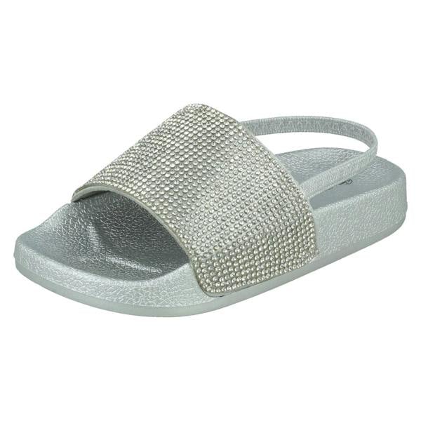 Spot On Girls Spot On Diamante Sliders H0356