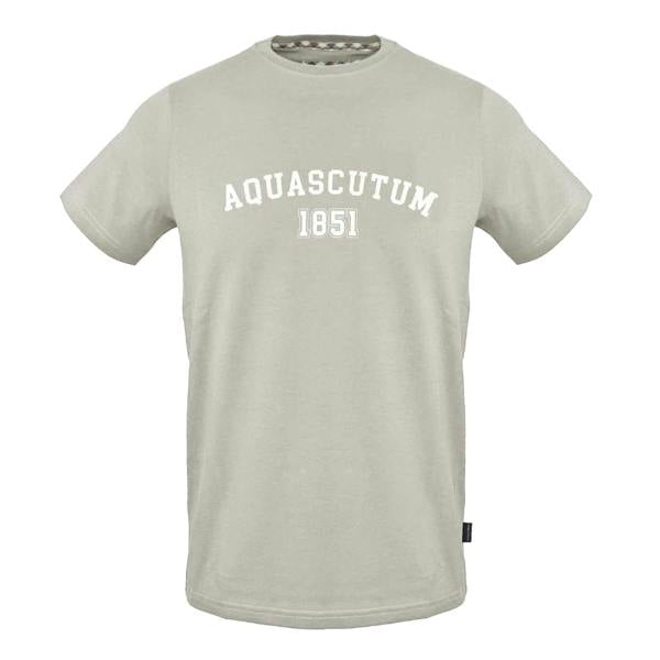 Aquascutum Unisex Adult Lettering Regular T-Shirt - Grey - 