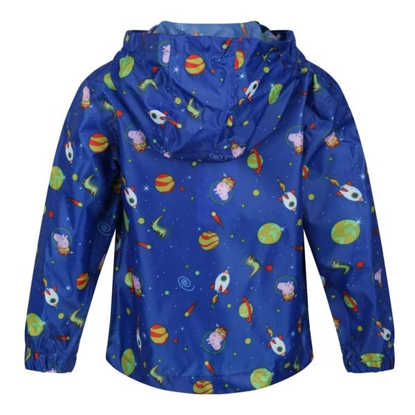 Regatta Childrens/Kids Peppa Pig Cosmic Packaway Raincoat - Surf Spray