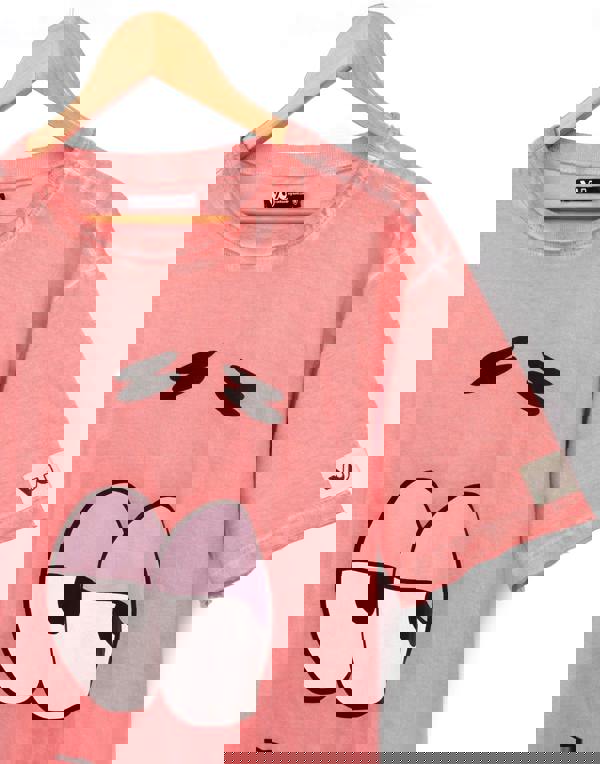 SpongeBob SquarePants Mens Pink Patrick Short Sleeved T-Shirt