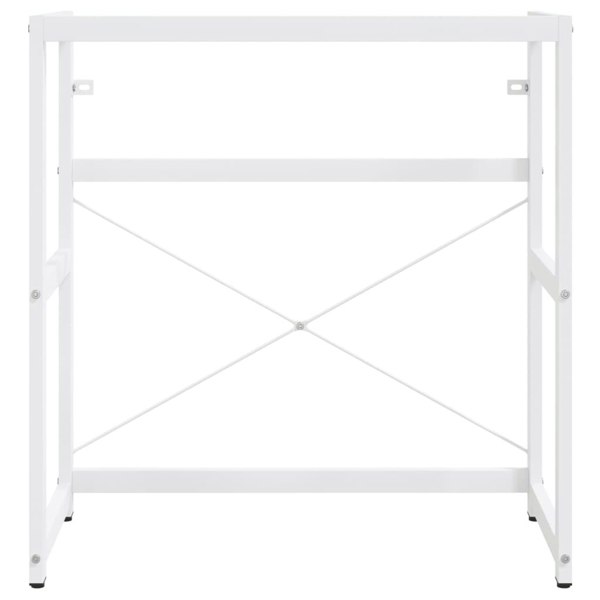 Berkfield Bathroom Washbasin Frame White 79x38x83 cm Iron