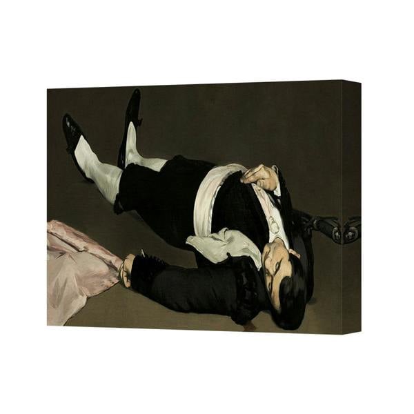 Benjamin Tate Design Canvas Wall Art Portrait Of A Man In Suit Lying Down