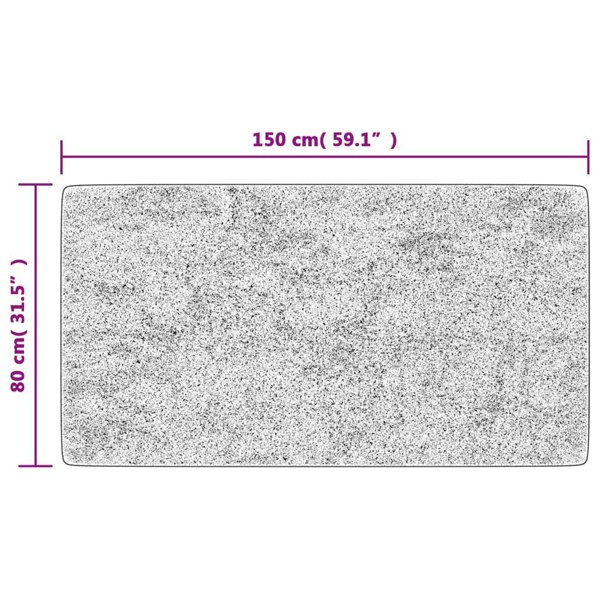 Berkfield Rug Washable 80x150 cm Multicolour Anti Slip