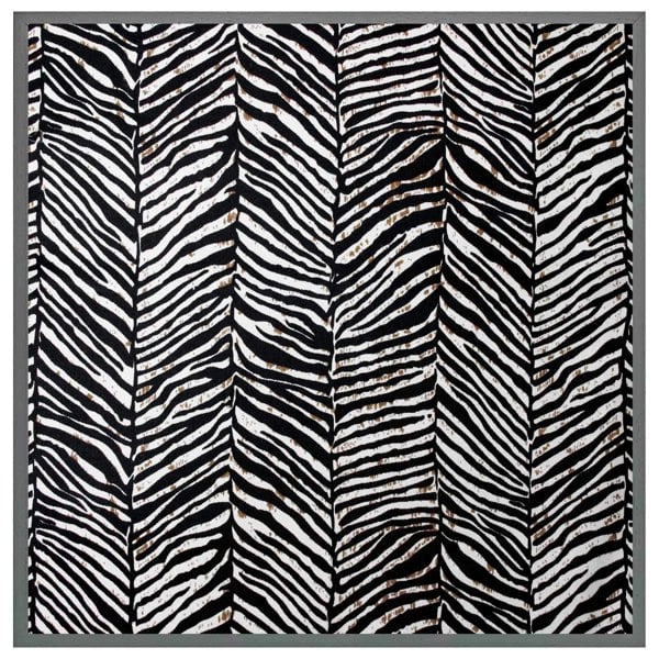 Benjamin Tate Design Zebra grunge print (Picutre Frame)