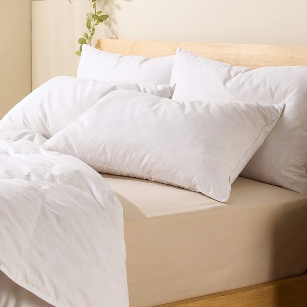 Scandinavian Duck Feather And Down Medium Support Pillow