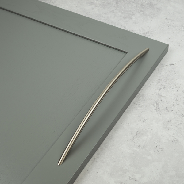 Handle & Home Brushed Nickel Slim Bow Cabinet Handles