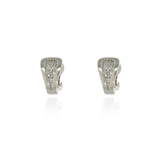 Cachet London Talli Silver Clip On Earrings