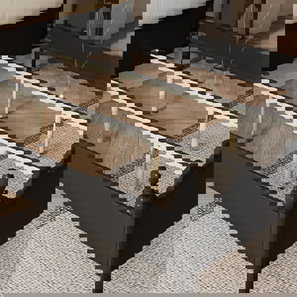 Roberta King Size / Super King Bed, Cream & Black-Weilai Concept-Weilai Concept