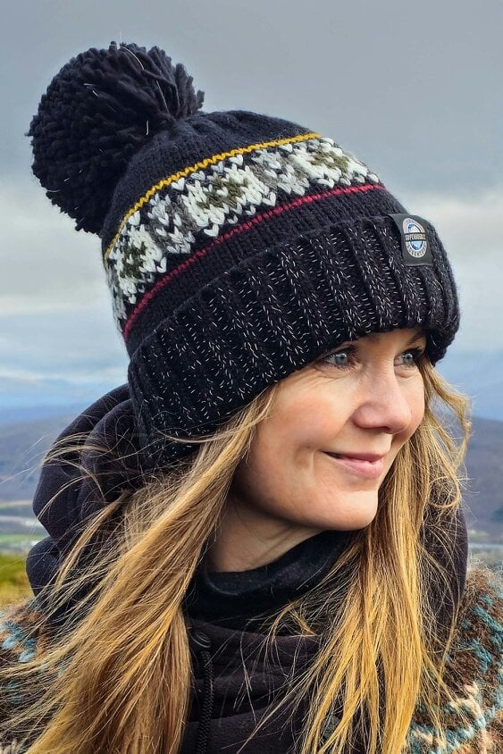 SuperBobble Shadow Pine Fairisle Knit Hat