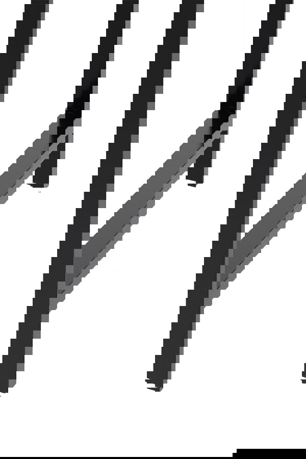 Living and Home 2Pcs Black H-shaped Anti-Slip Metal Table Legs Furniture Replacement Legs for DiningTable, Desks and Workbenches,  75cm(W) x 71cm(H)