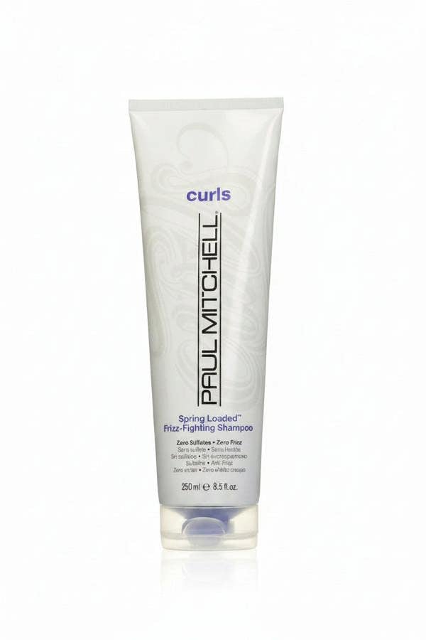 Paul Mitchell shampoo bottle with 'curls' branding on a white background