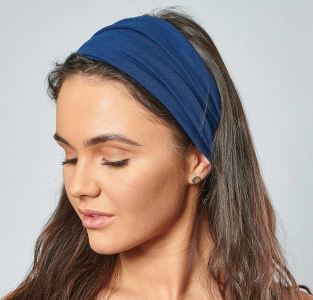 Antonia York Zara | Cotton Headband - French Navy Blue