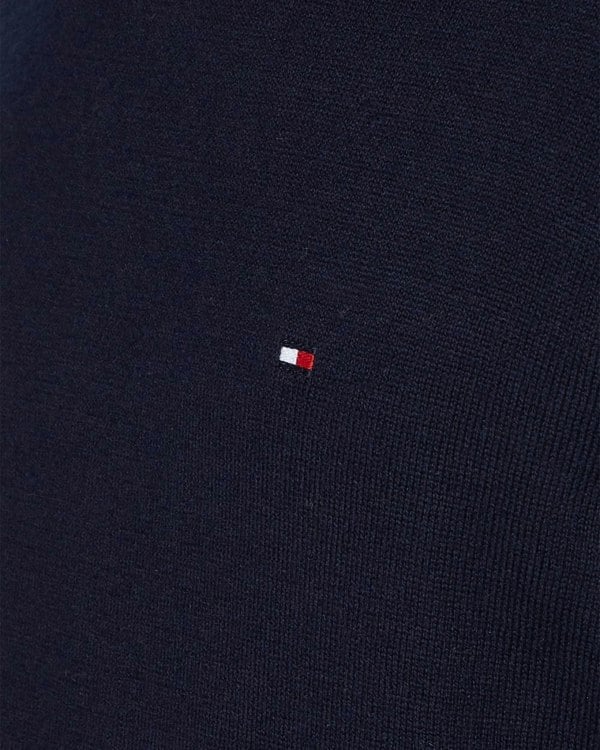 Tommy Hilfiger Organic Cotton Cashmere Mens Crew Sweater - Desert Sky