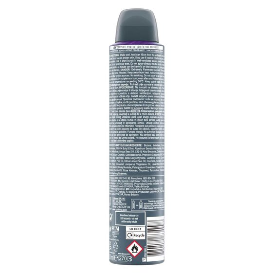 Dove Men+Care Antiperspirant Deodorant Total Comfort, 72H Protection 200ml 6Pack