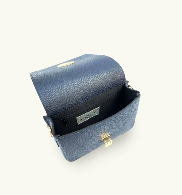 Apatchy London The Newbury Leather Bag - Navy