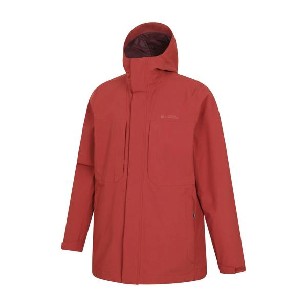 Mountain Warehouse Mens Ridge Waterproof Jacket - Rust - 
