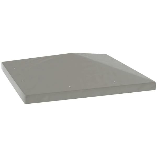 Grey gazebo roof replacement panel with slanted edges