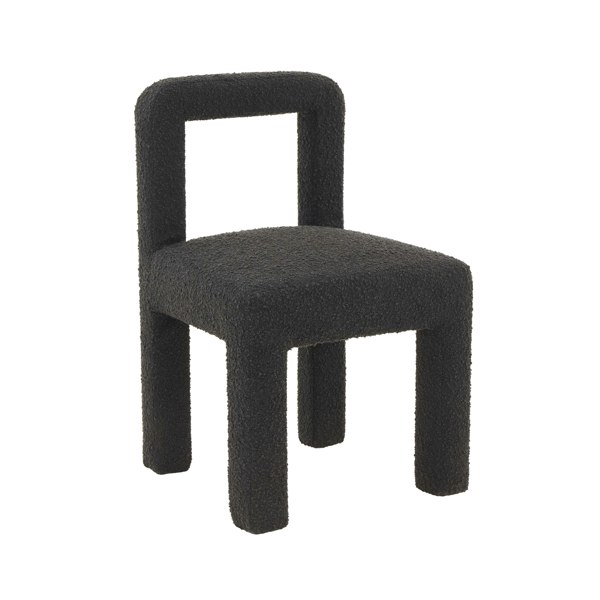 Furniture Edit Hazel Black Boucle Dining Chair