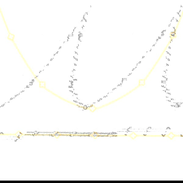 Say It With Clover Dainty Gift Set - Gold & Pearl