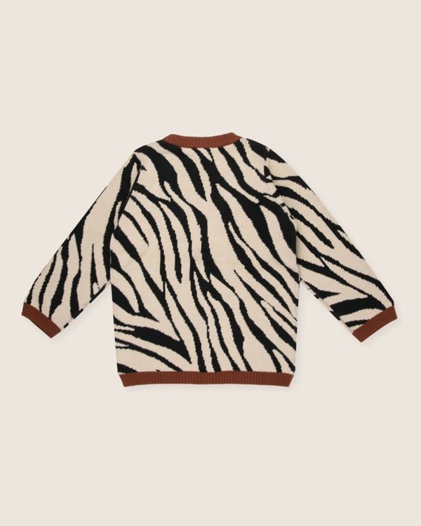 Multicolour Zebra Print Cardigan - image 7