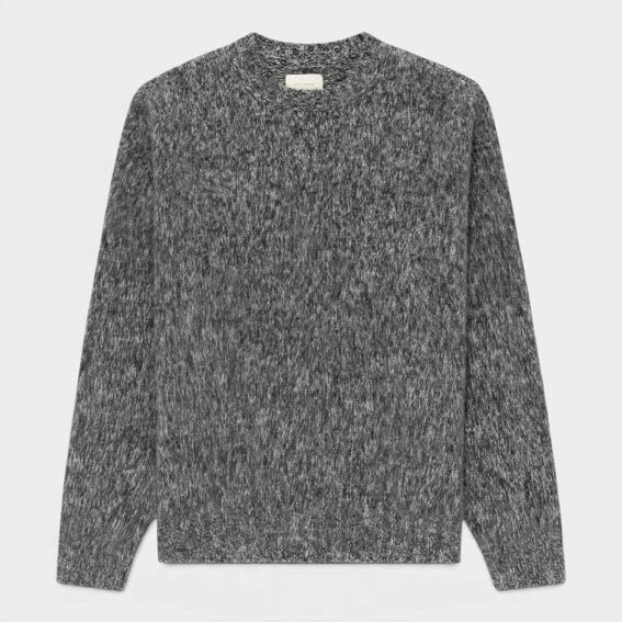 Aimé Leon Dore Cashmere Blend Crewneck Sweater Charcoal Melange