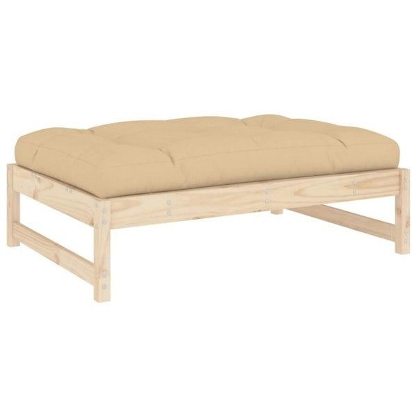 Berkfield Garden Footstool 120x80 cm Solid Wood Pine