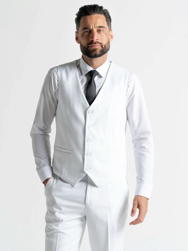 V2 Classic Henry - White Three Piece Suit