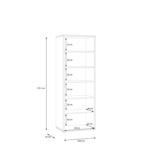 Furniture To Go Alice Springs Narrow Display Cabinet with 3 Push-to-Open Doors in Sand