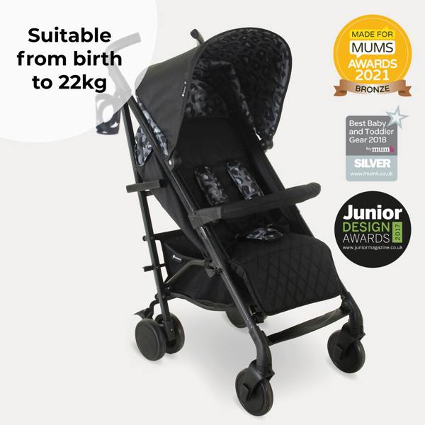 My Babiie MB51 Plus Stroller - Black Leopard