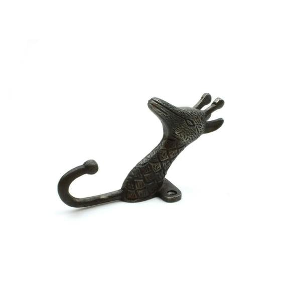 Antique Cast Iron Giraffe Single Hook - 140mm
