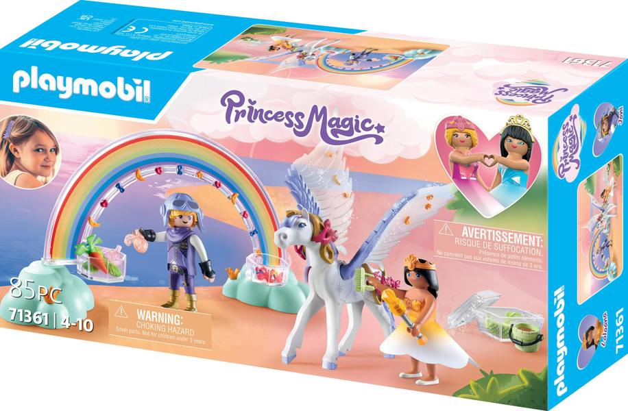 Playmobil Pegasus with Rainbow in the Clouds - 71361 Playset