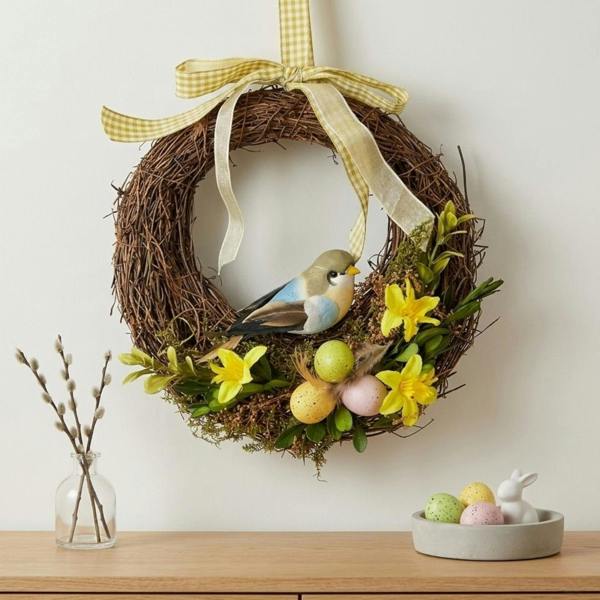 Garden Greatness Springtime Hanging Bird Easter Wreath