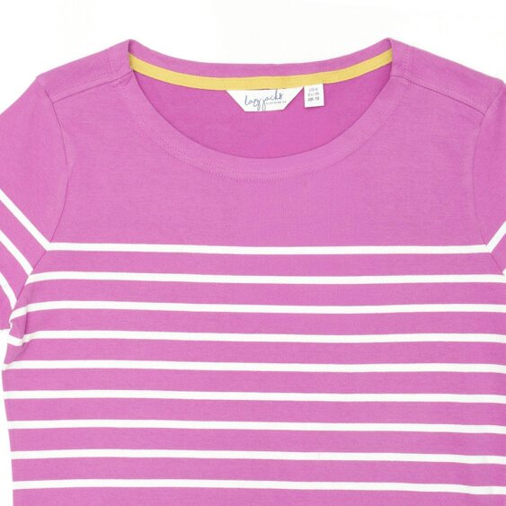 Lazy Jacks LJ97 - Long Sleeve Striped Breton - Raspberry