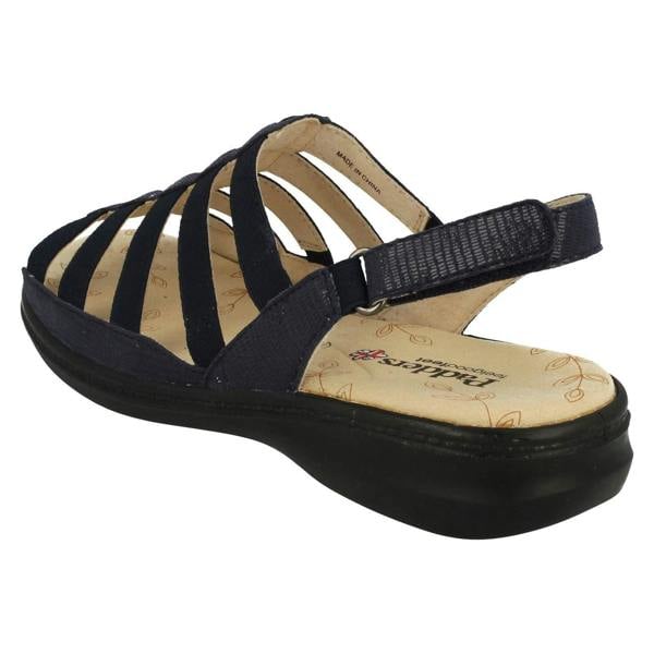 Padders Ladies Padders Wide Fit Strappy Sandals Lesley