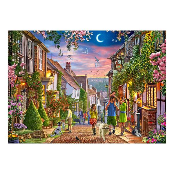 The House of Puzzles Mermaid Street 1000 Piece Jigsaw Puzzle