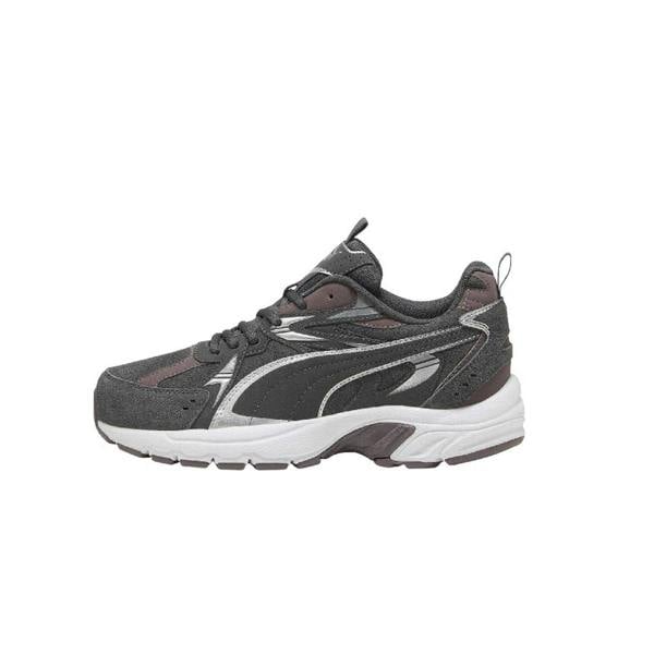 Puma Mens Milenio Tech Leather Low Trainers - Slate/White - 