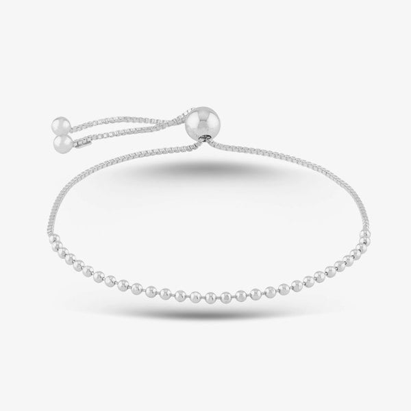 T. H. Baker Sterling Silver Adjustable Box Chain Bracelet 8.29.8694