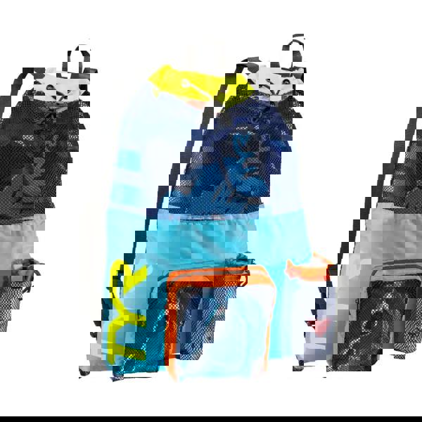 Tyr Big Mesh Mummy Backpack with blue yellow accents