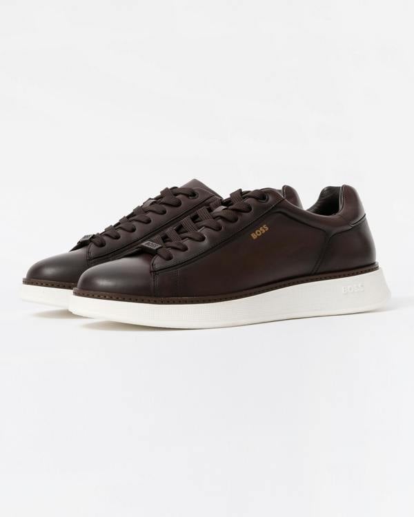 BOSS Orange Bulton Runn bufwtL Mens Trainers - Dark Brown 201