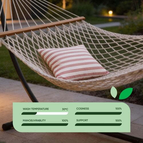 Gardenwize Pair of Outdoor Scatter Cushions - Red Stripe Design