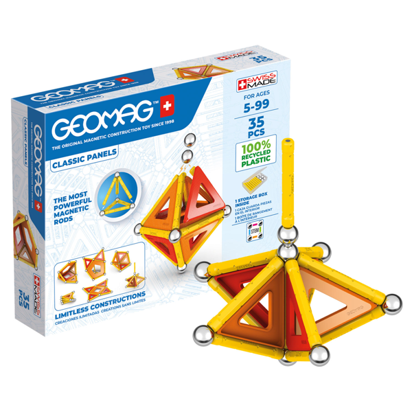 Geomag Magnetic Panels - 35 Pieces