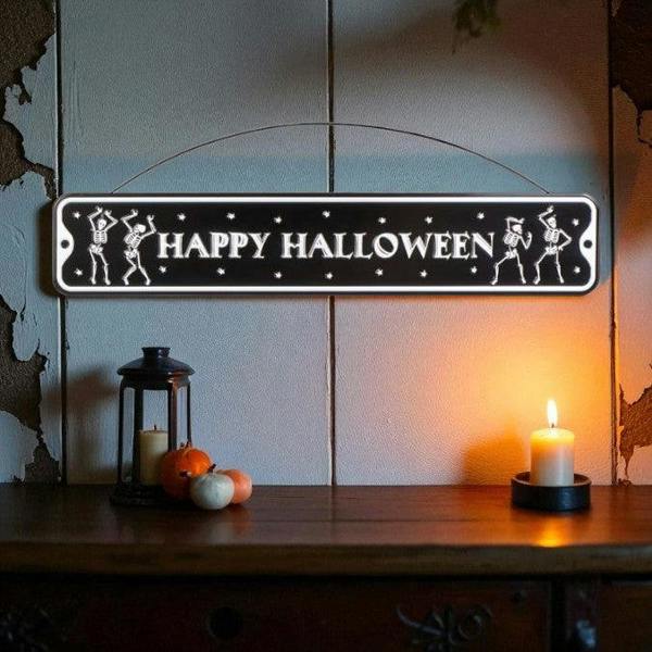 Happy Halloween Haunted Street Sign